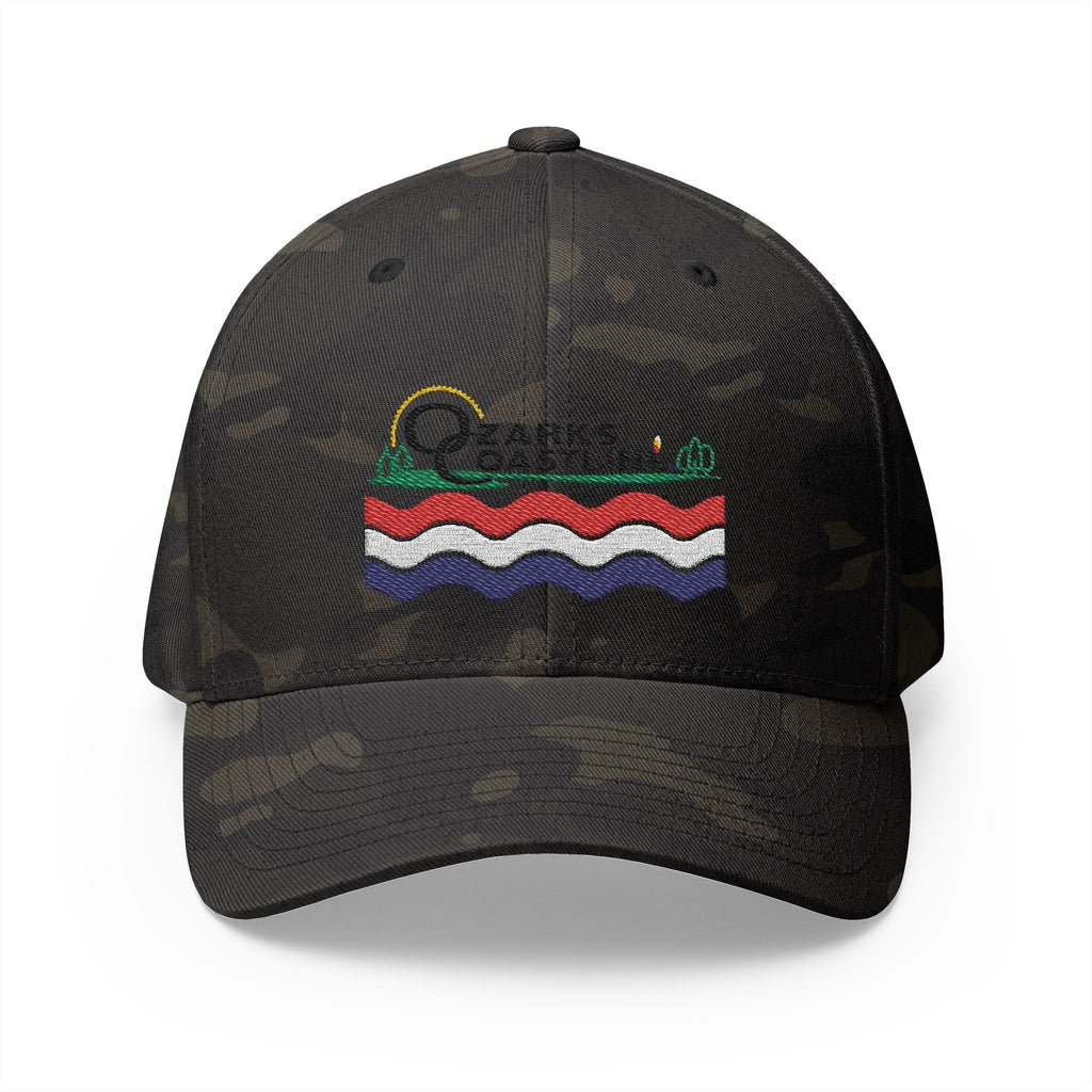 Ozarks Coastline Embroidered Cap — River Wave Logo Hat