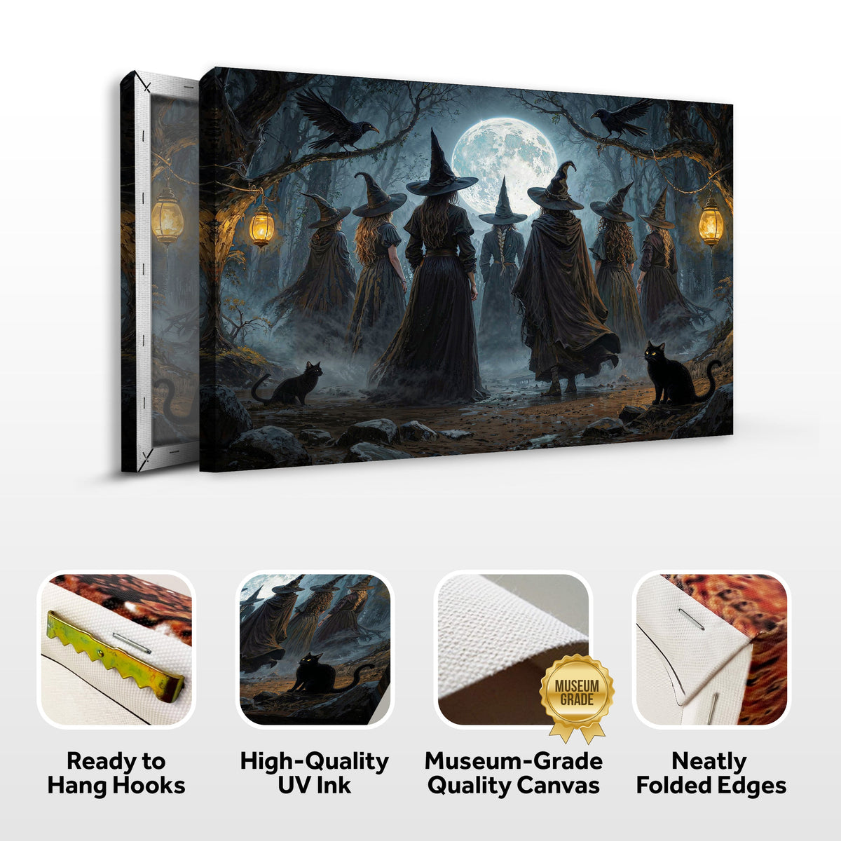 Coven of Witches Halloween Wall Art