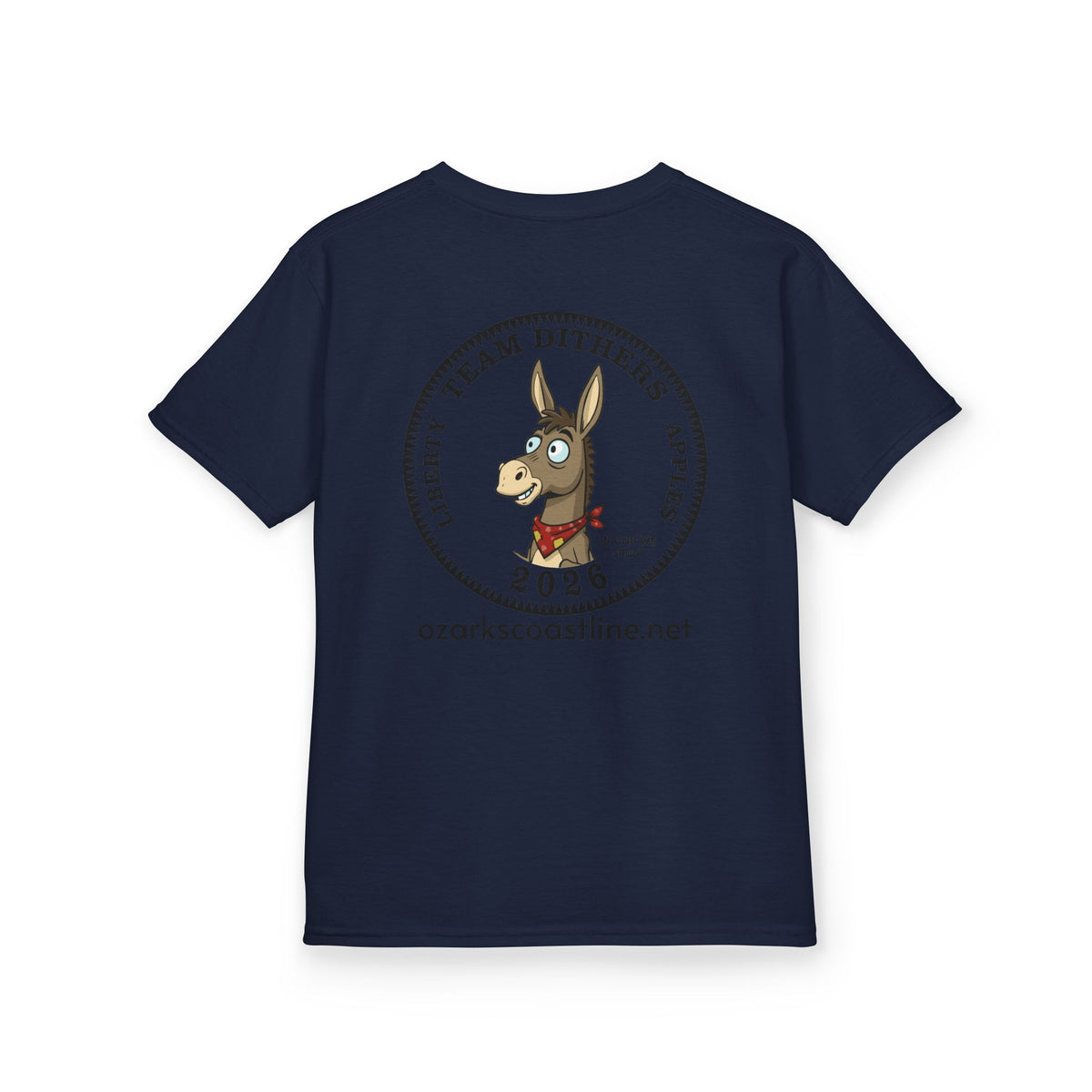 Kids Tee — Ozarks Coastline 'Team Dithers' the Donkey' 2026 Logo Shirt