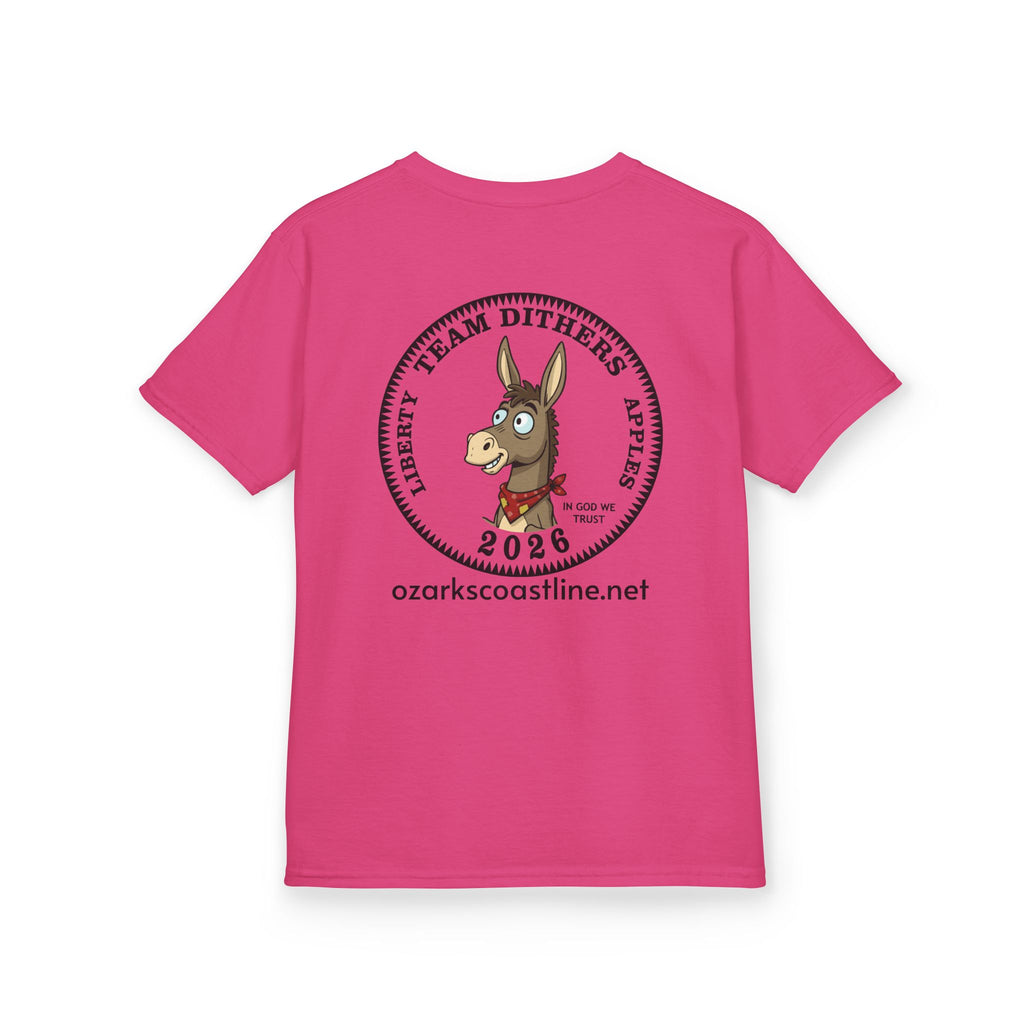 Kids Tee — Ozarks Coastline 'Team Dithers' the Donkey' 2026 Logo Shirt