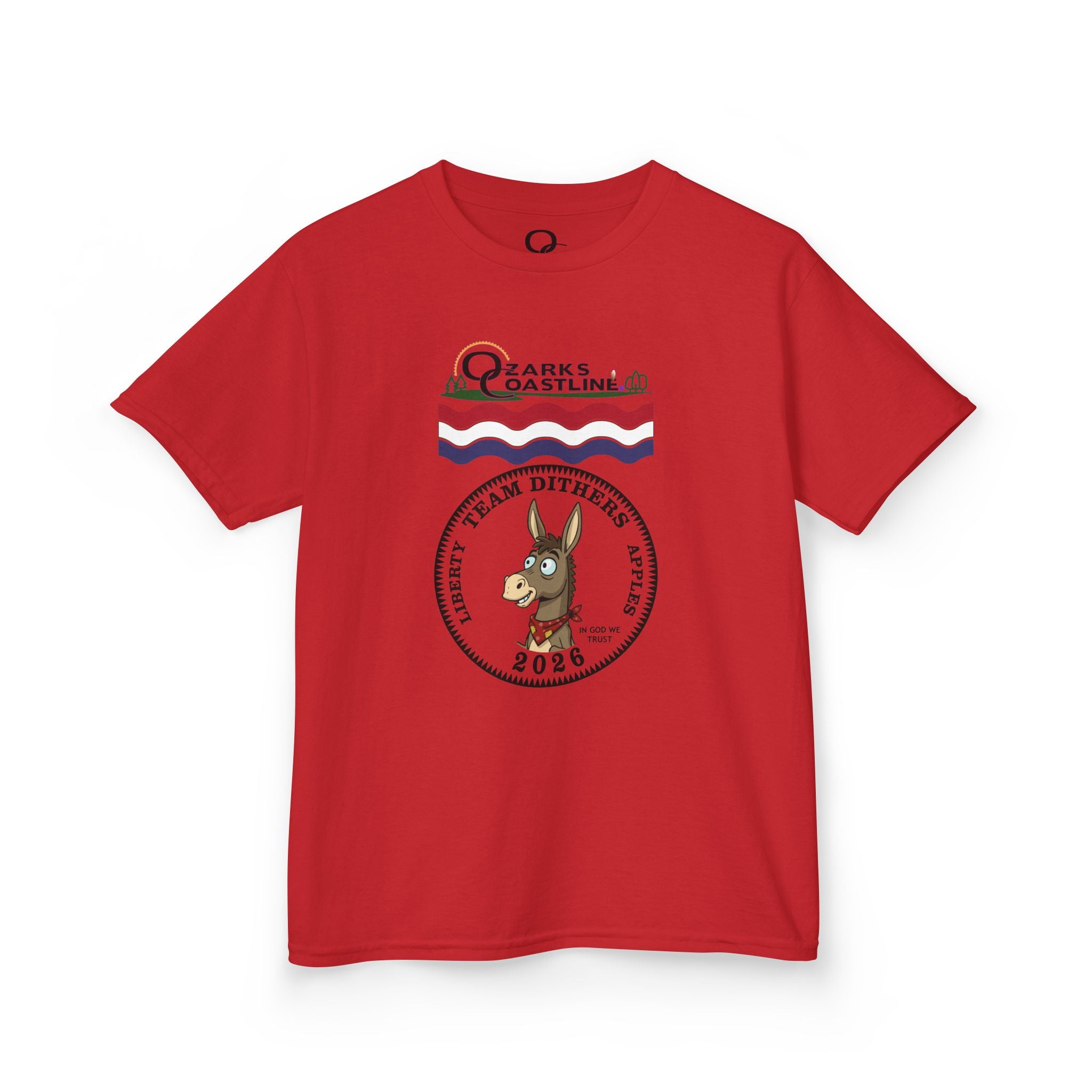 Kids Tee — Ozarks Coastline 'Team Dithers' the Donkey' 2026 Logo Shirt