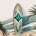 Manta Ray Surfboard Wall Art – Handcrafted Coastal Ocean Decor by G.DeBrekht – Underwater Sea Life Beach House Accent – 8490148HS