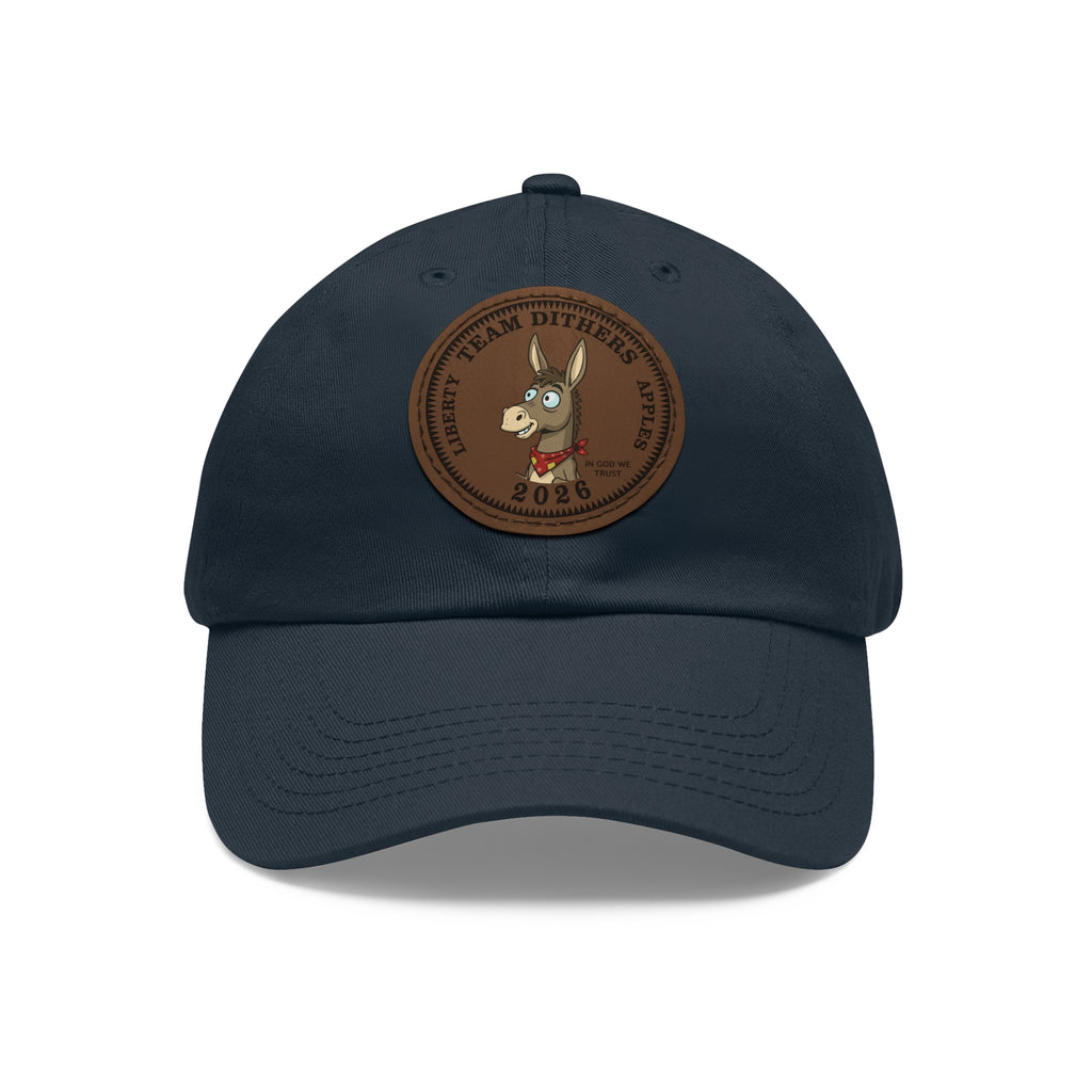 Team Dithers the Donkey 2026 Leather Patch Dad Hat