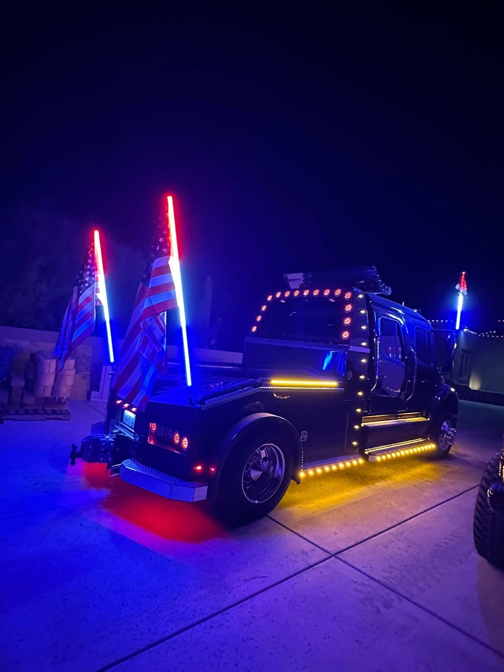 Game Changer LED Whip Set - Red, White & Blue Edition