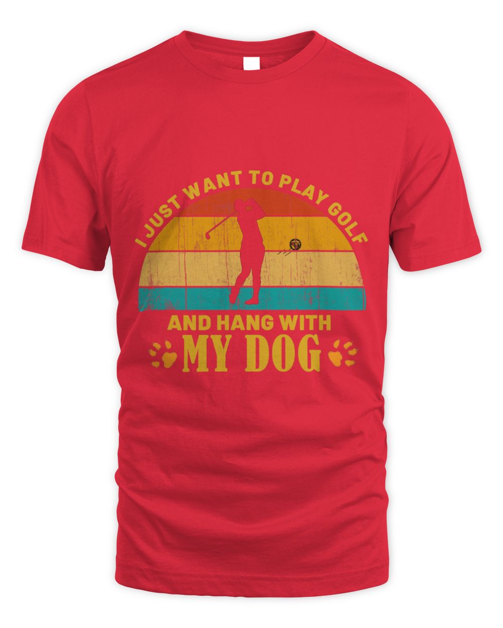 Cute Golf Just Want To Play Golf N Hang With My Dog