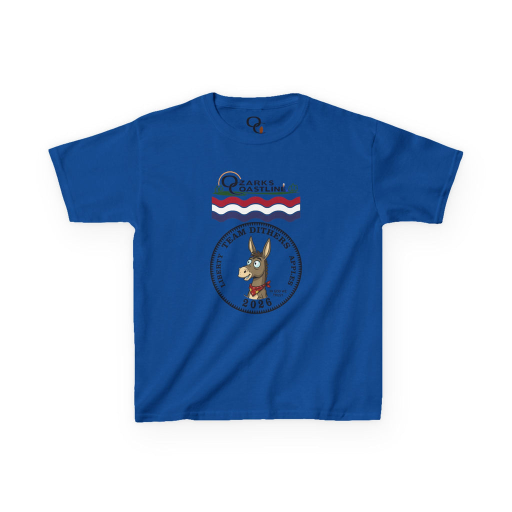 Kids Tee — Ozarks Coastline 'Team Dithers' the Donkey' 2026 Logo Shirt