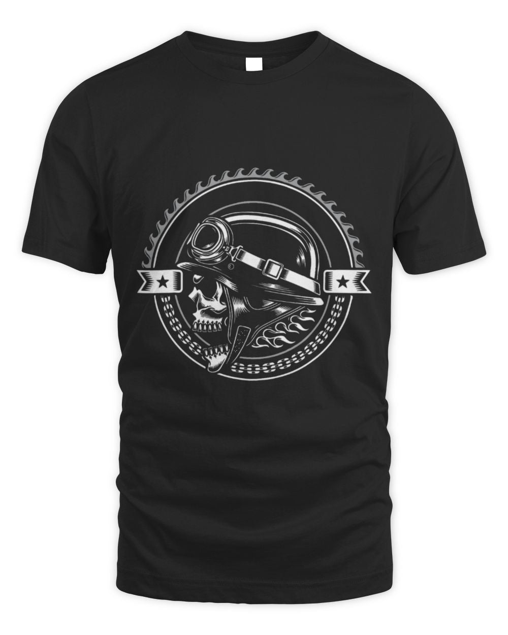 Cute Skull Motorcycle Gears 2Chains Biker Skull Design Weekend
