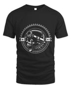 Cute Skull Motorcycle Gears 2Chains Biker Skull Design Weekend