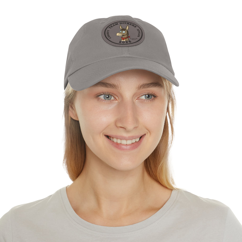 Team Dithers the Donkey 2026 Leather Patch Dad Hat