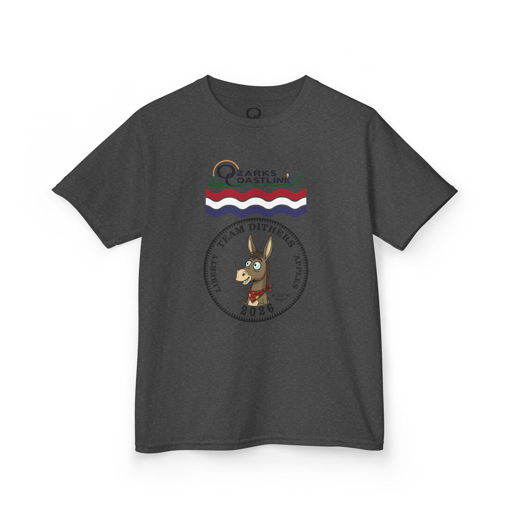 Kids Tee — Ozarks Coastline 'Team Dithers' the Donkey' 2026 Logo Shirt