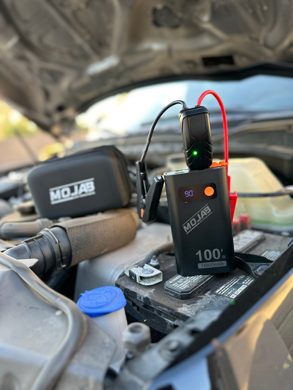 Battery Booster / Jump Starter | 1800A Peak | 14800mAh | Portable Power Bank