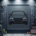 2014 RS5 Front View Metal Neon Car Wall Art -MTN0253