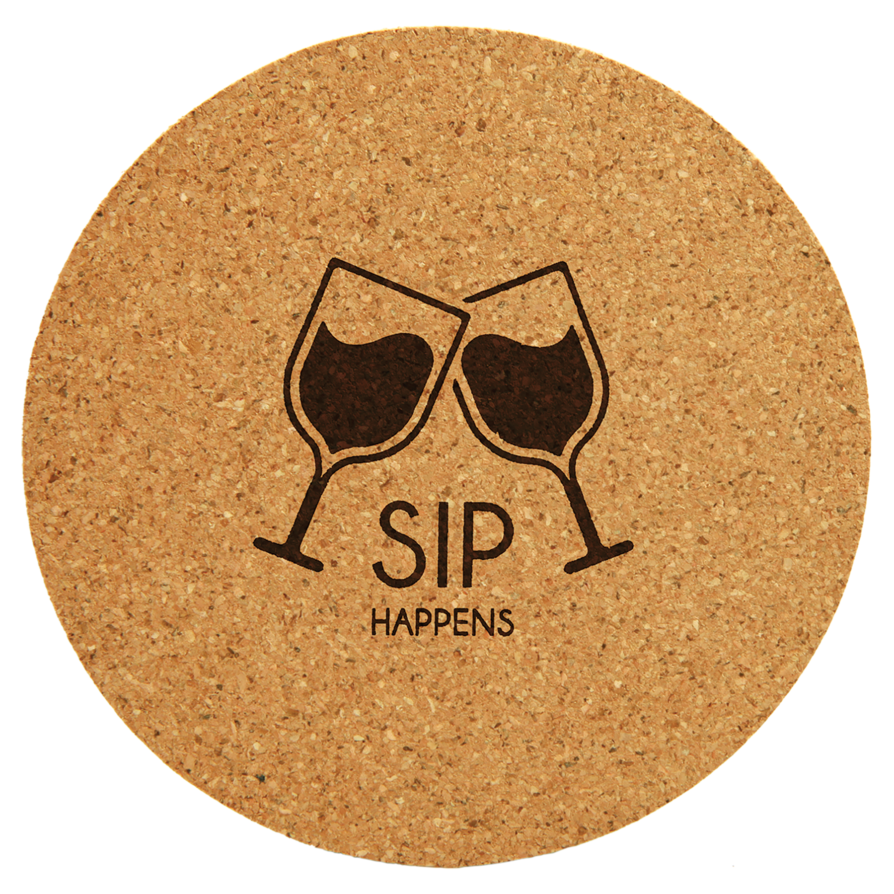 4" Round Cork Coaster