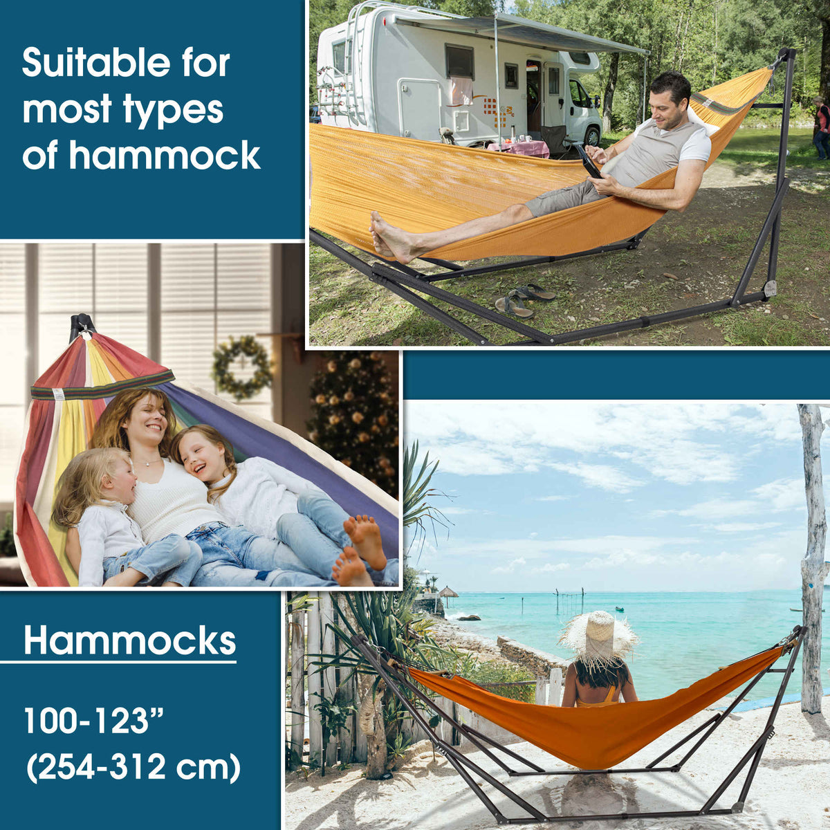 Tranquillo Original Collapsible Hammock with Stand for Ultimate Relaxation