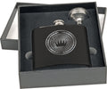 6 oz. Matte Black Stainless Steel Flask Set with Funnel