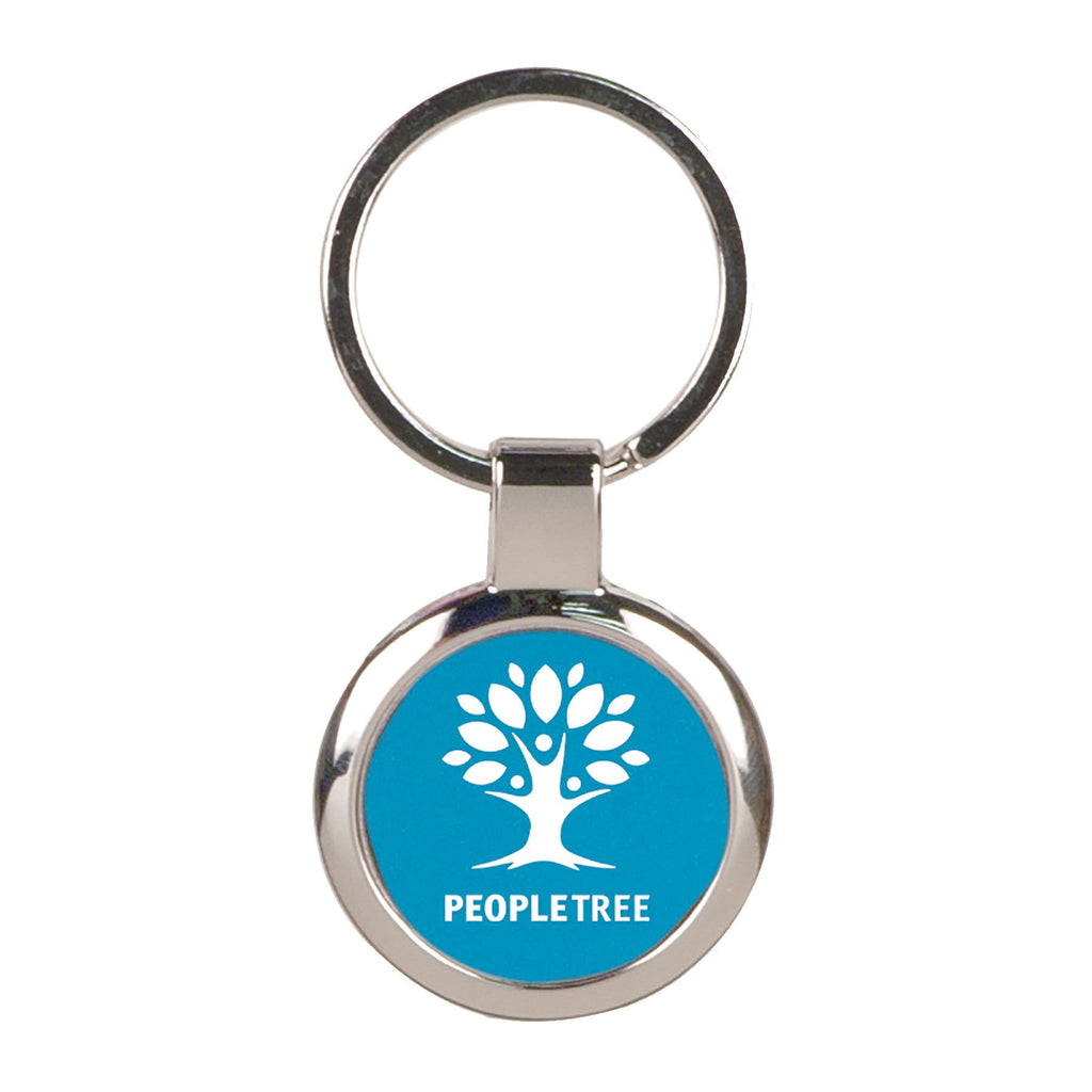 Anodized Aluminum Round Keychain