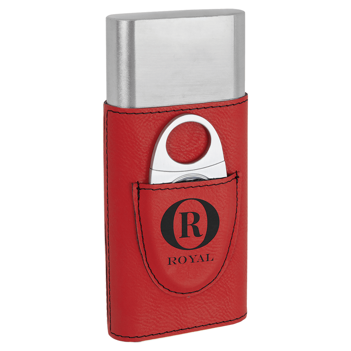 Leatherette Cigar Case with Cutter