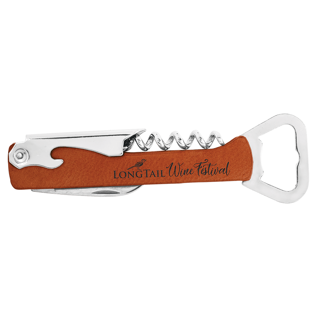 Leatherette Wine Bottle Opener