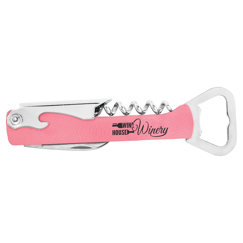 Leatherette Wine Bottle Opener