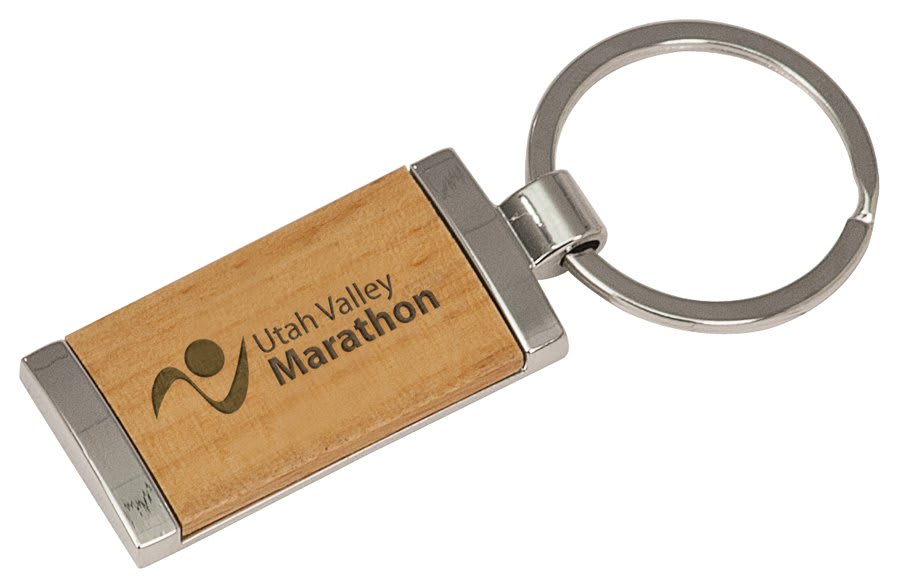 Silver/Wood Keychains