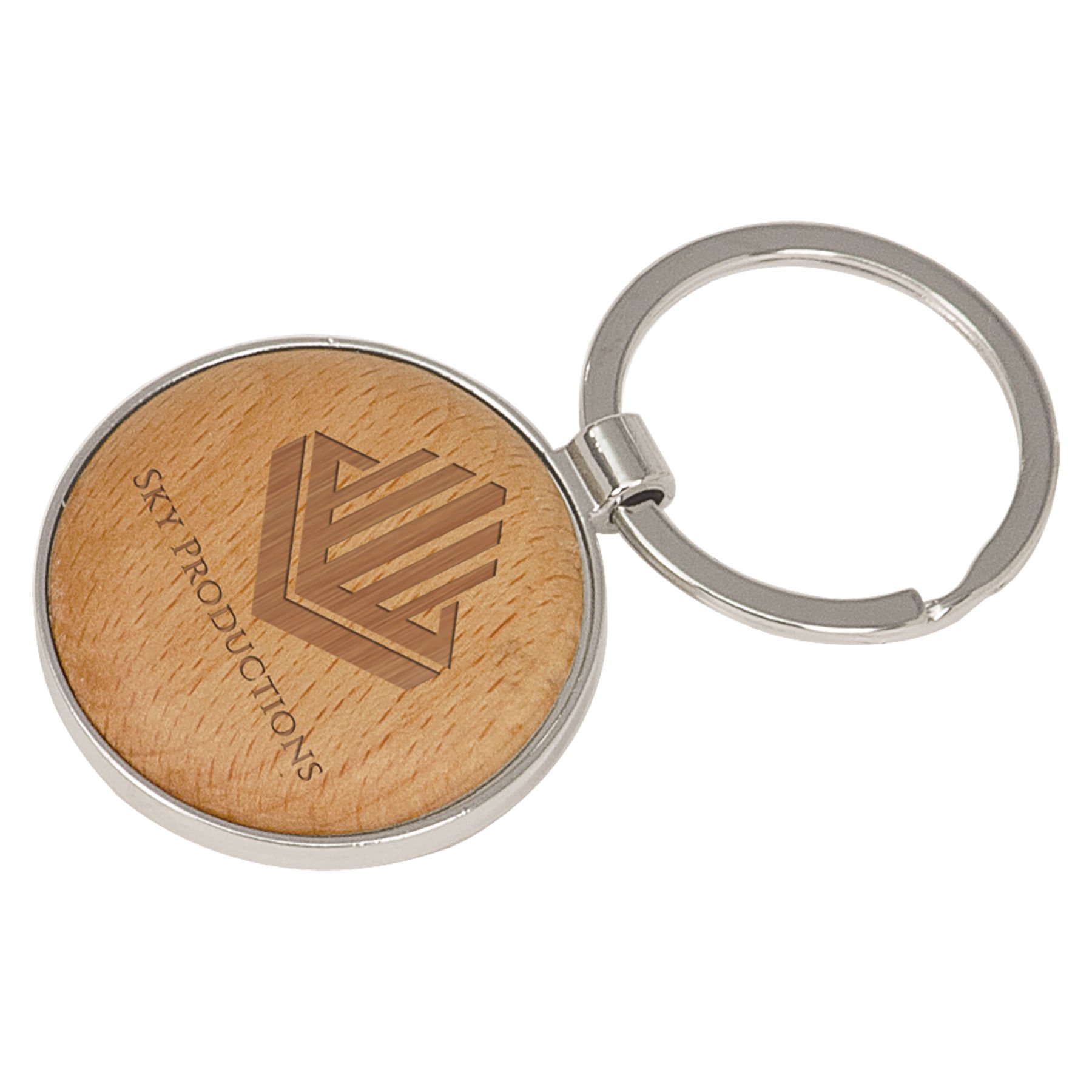 Silver/Wood Keychains
