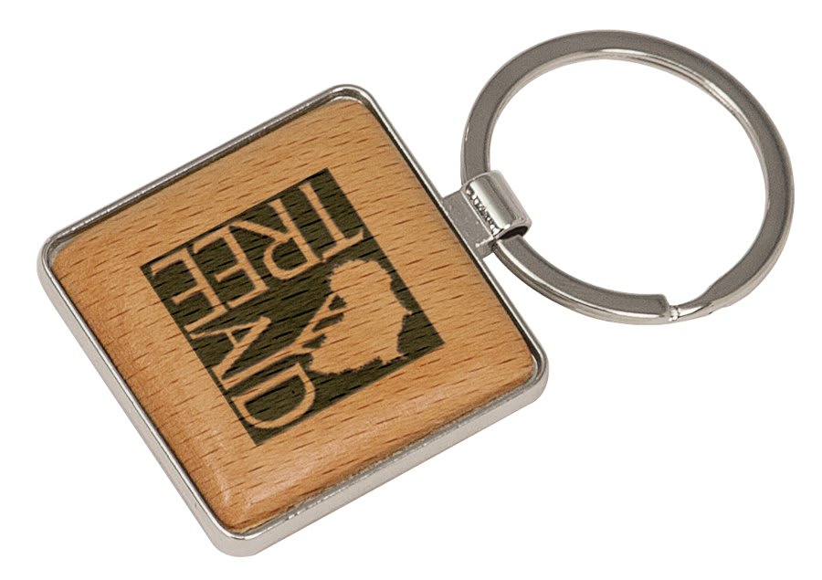 Silver/Wood Keychains
