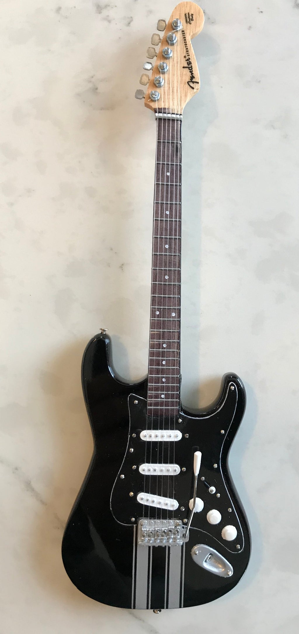 Officially Licensed Kenny Wayne Shepherd Mini Fender™ Strat™ Racing Stripes Guitar Model