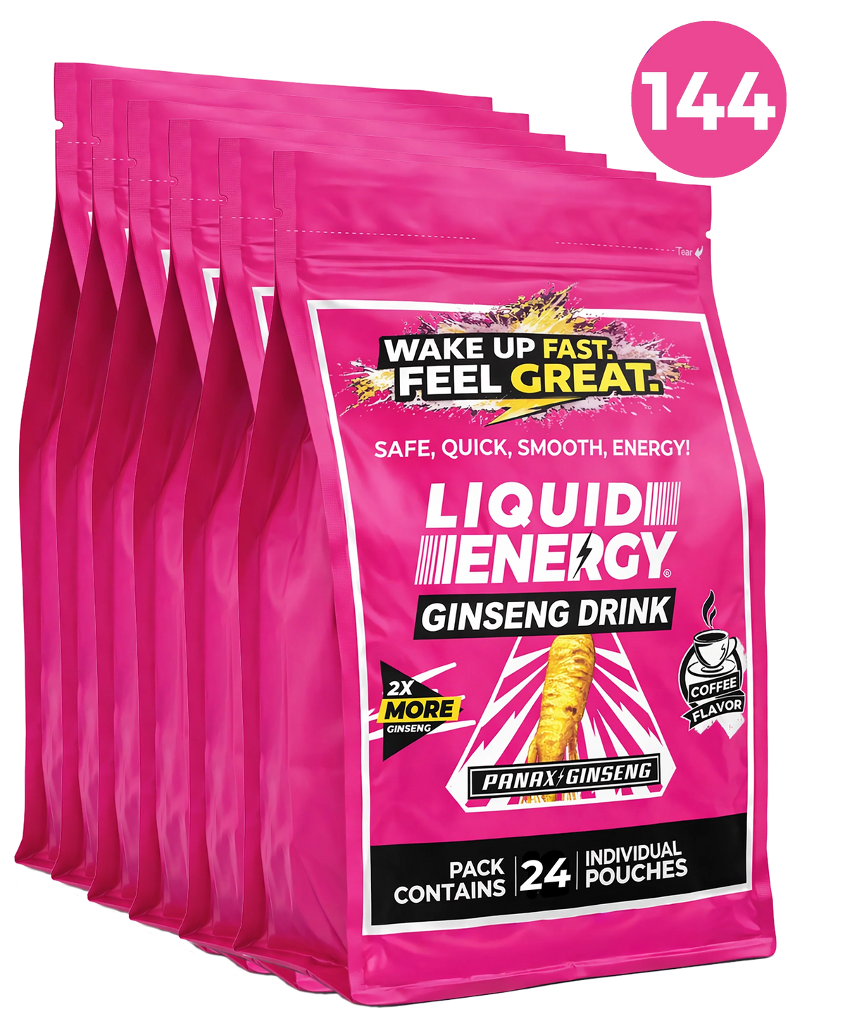 Liquid Energy Ginseng Drink Original Coffee