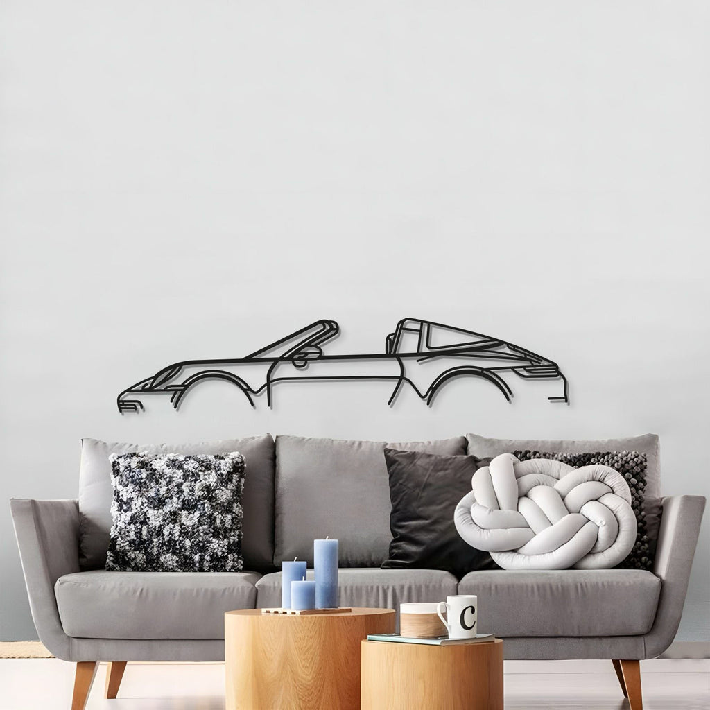 911 Targa Model 992 Metal Car Wall Art - MT0870