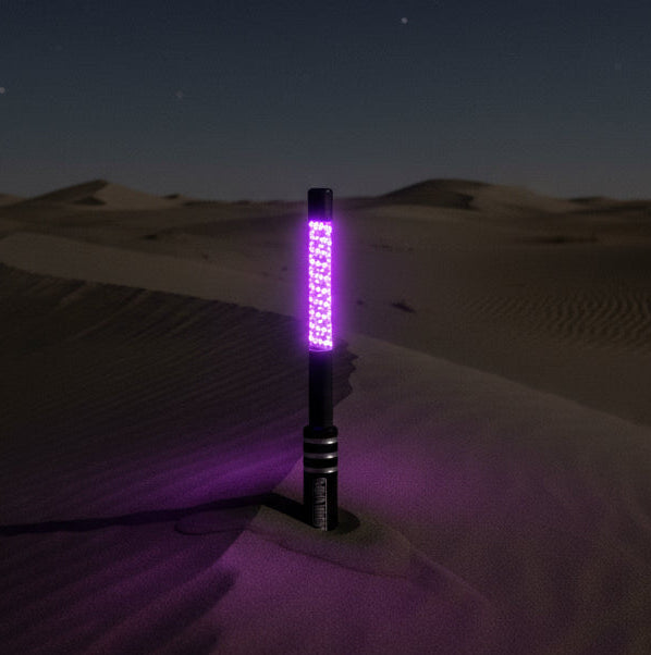 Big Moe White Edition LED Whips | Solid Color High-Output Safety Whips | Pair
