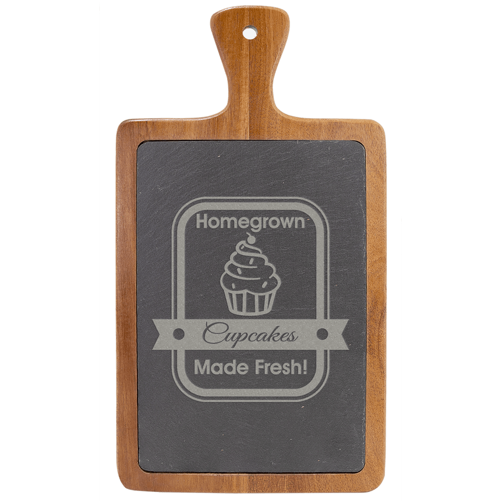 Acacia Wood with Slate Cutting Board