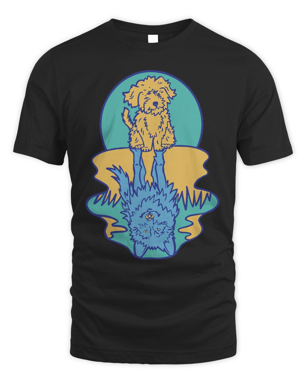 Cute Wolf Cute Dog Wolf Reflection Water Reflection Dogs