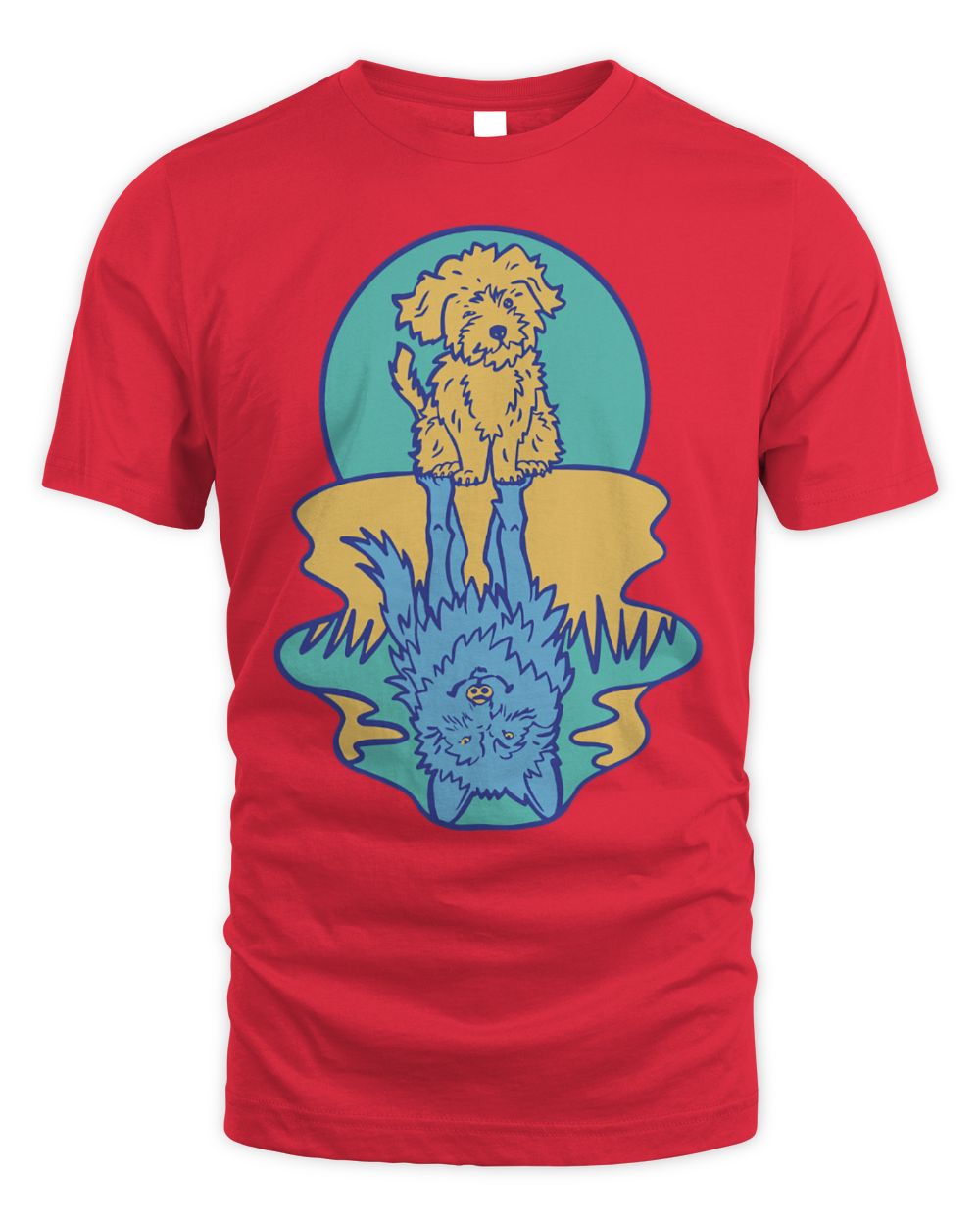 Cute Wolf Cute Dog Wolf Reflection Water Reflection Dogs