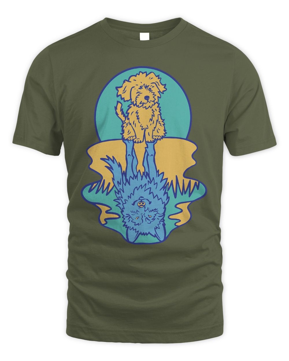 Cute Wolf Cute Dog Wolf Reflection Water Reflection Dogs