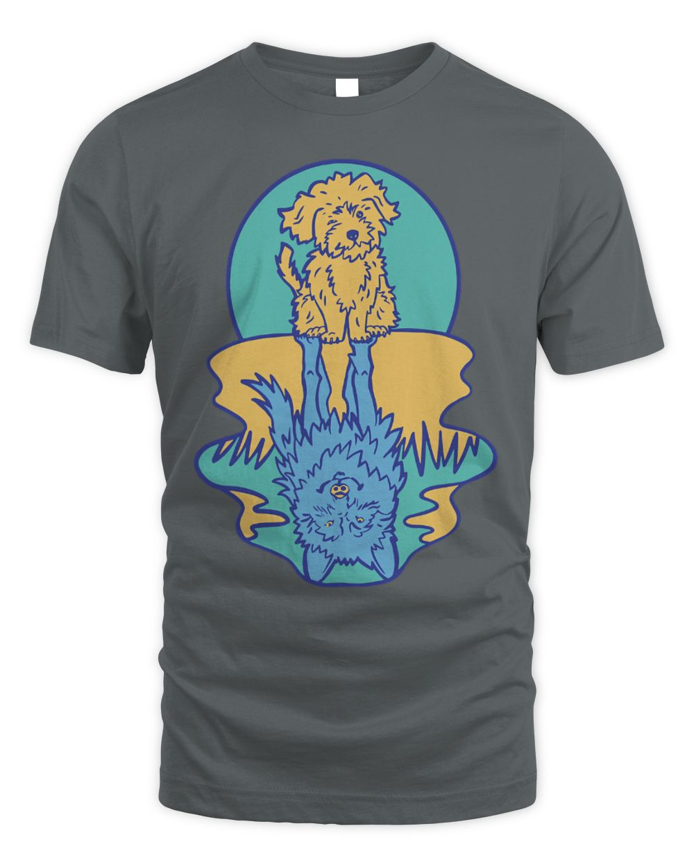 Cute Wolf Cute Dog Wolf Reflection Water Reflection Dogs
