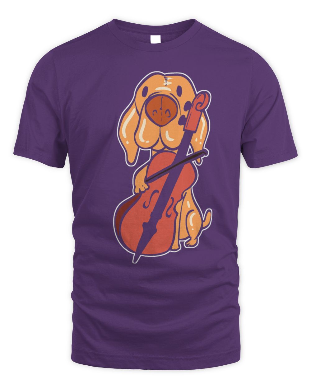 Cute Cello Dog Playing Cello Orchestra Member