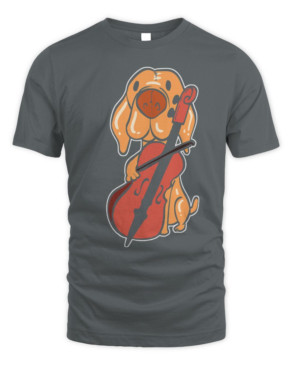 Cute Cello Dog Playing Cello Orchestra Member