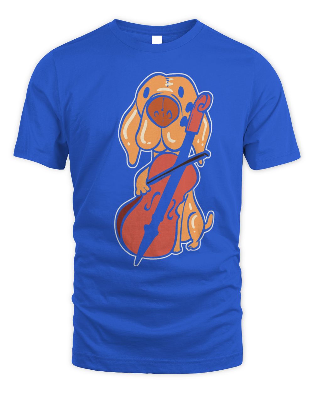 Cute Cello Dog Playing Cello Orchestra Member