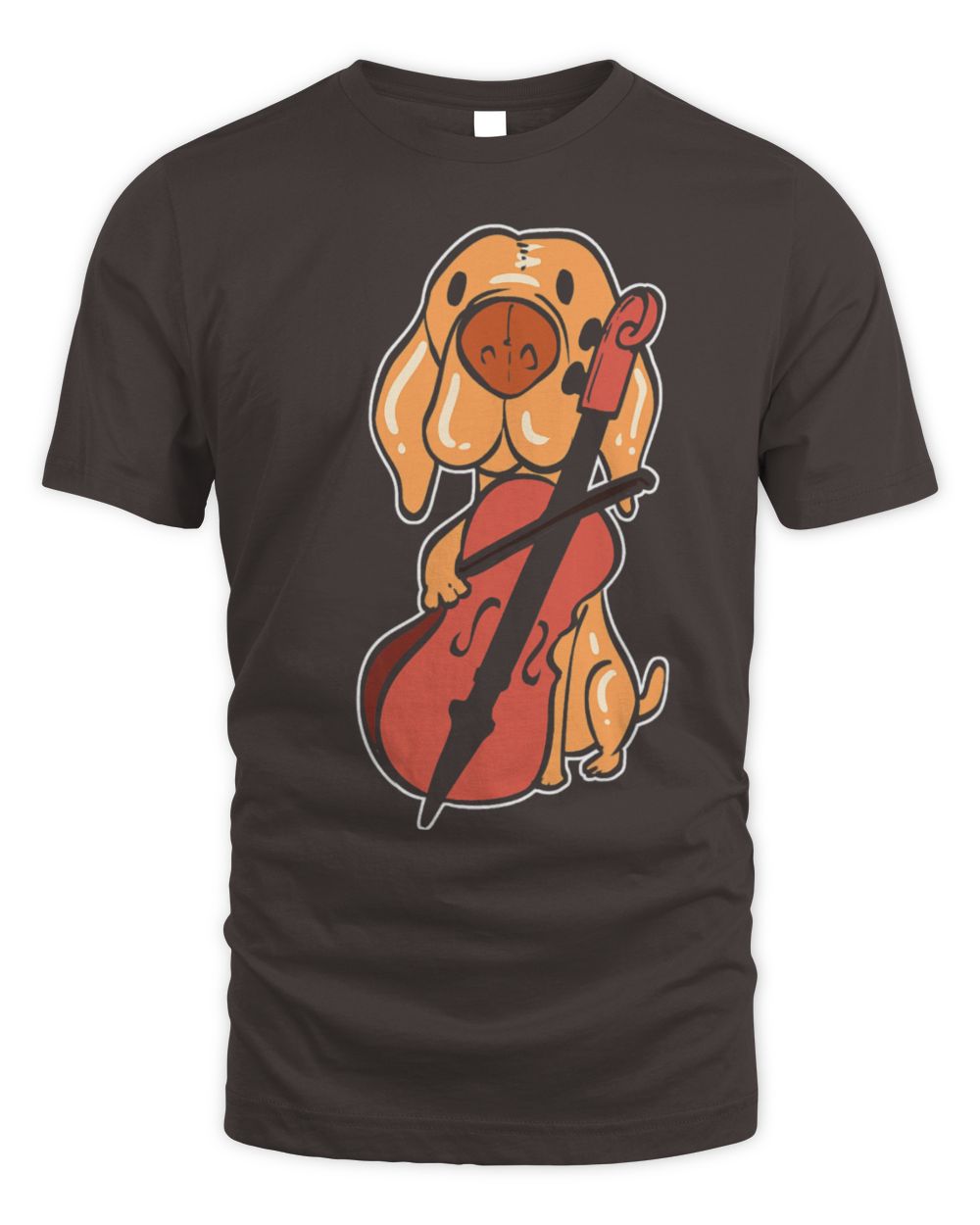 Cute Cello Dog Playing Cello Orchestra Member