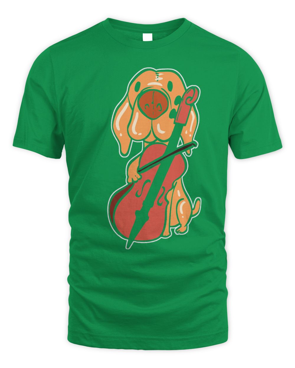Cute Cello Dog Playing Cello Orchestra Member