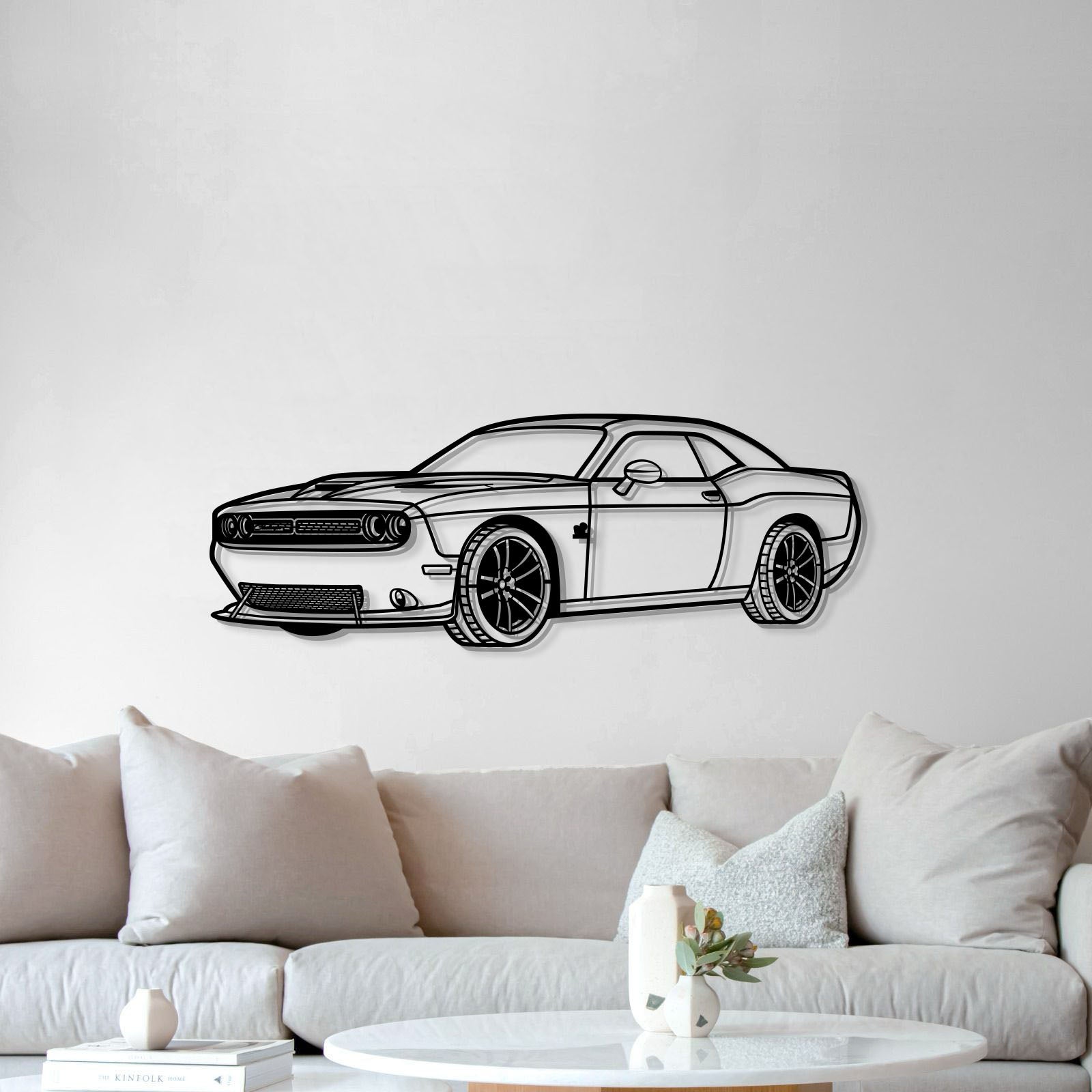 2019 Challenger SRT Perspective Metal Car Wall Art