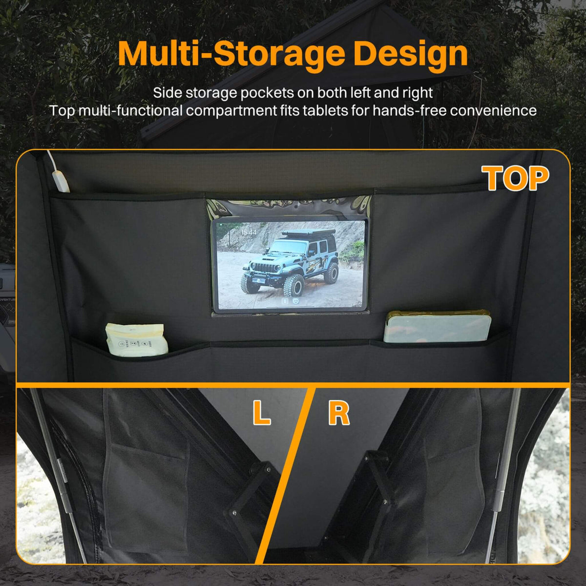 Trailora Altitude Heavy-Duty Hard-Shell Rooftop Tent With Ladder | 2-3 Person