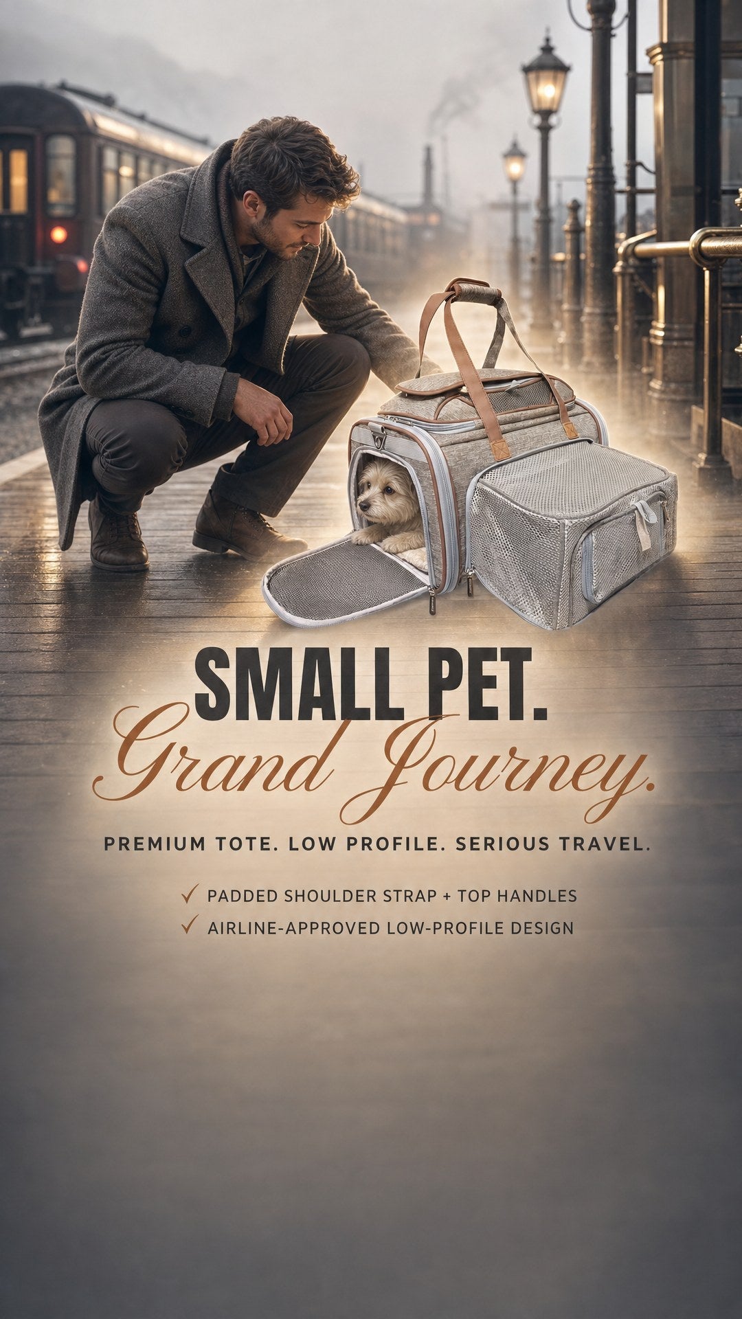 Mr. Peanut's Gold Series Mini V3.0 Expandable Pet Carrier
