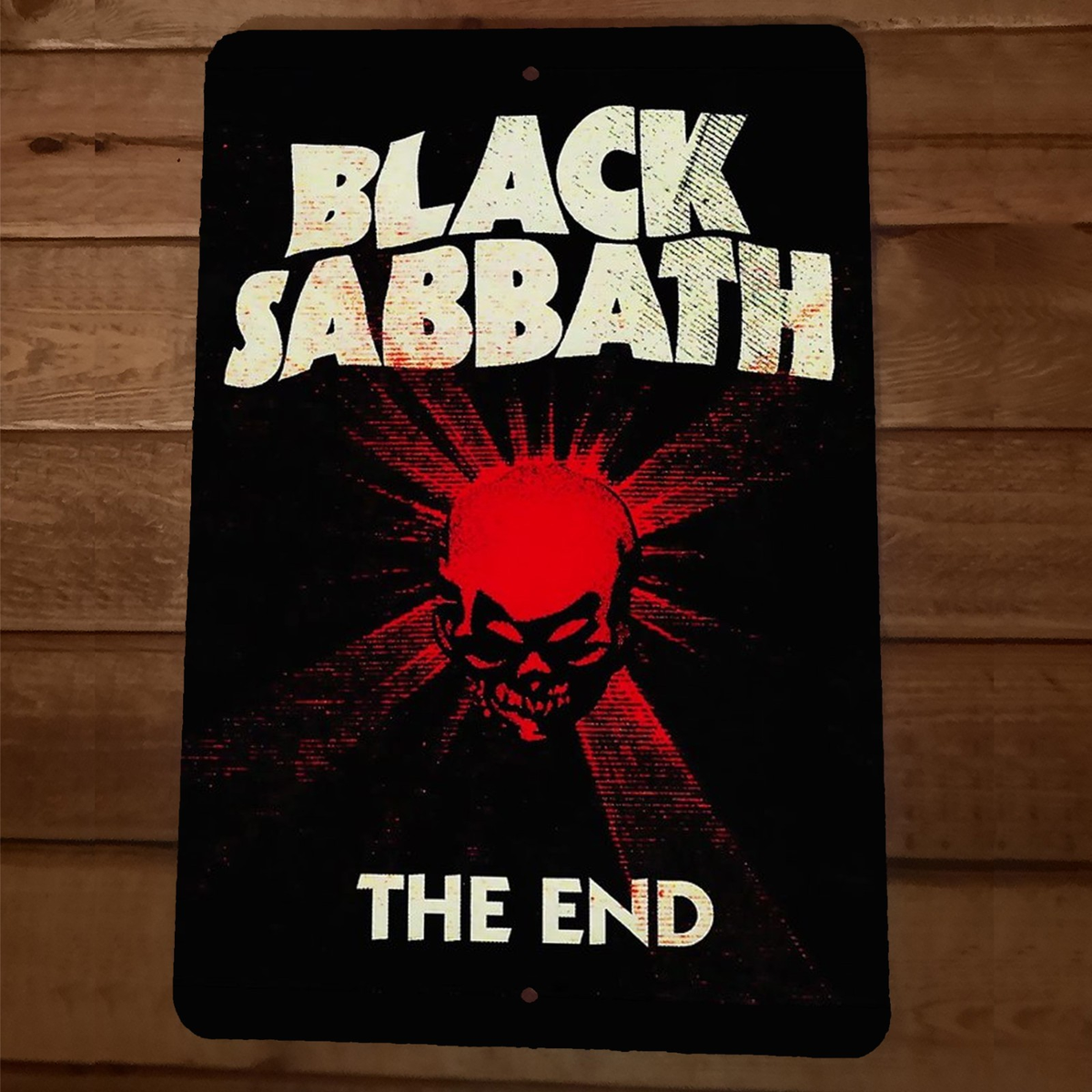 Black Sabbath The End cover art 8x12 Metal Wall Sign