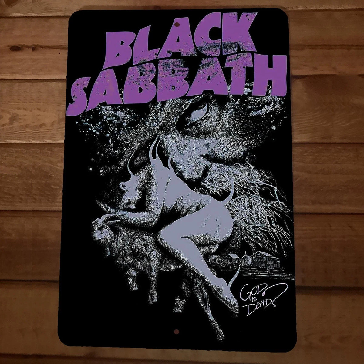 God is Dead? Black Sabbath 8x12 Metal Wall Sign