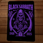 1968-2025 Black Sabbath 8x12 Metal Wall Sign