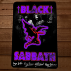 Reprint Signed poster Black Sabbath 8x12 Metal Wall Sign
