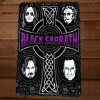 Celtic Cross Black Sabbath 8x12 Metal Wall Sign