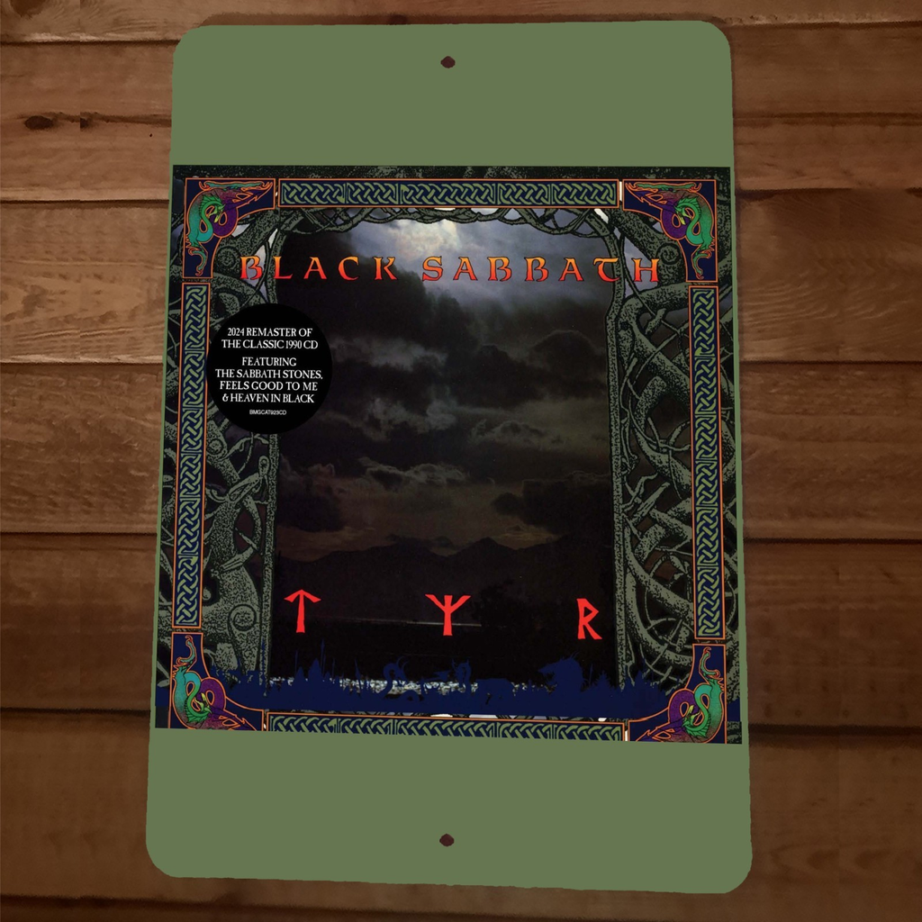 Remastered Album Cover Black Sabbath 8x12 Metal Wall Sign