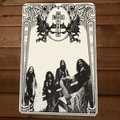 On the Fence Black Sabbath 8x12 Metal Wall Sign